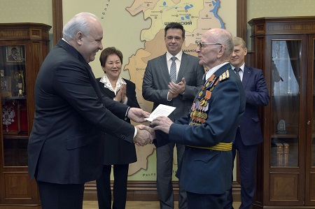 Григорий Заболоцкий, ветеран ВОВ, награжден Орденом «За заслуги перед Хакасией»